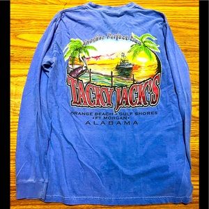 Tacky Jack’s Orange Beach Alabama Adult Long Sleeve Small TShirt 💙🏊‍♂️🏊‍♂️💙